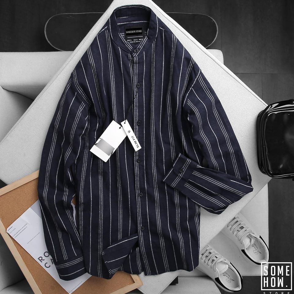 Áo Sơ Mi Zara Cổ Trụ