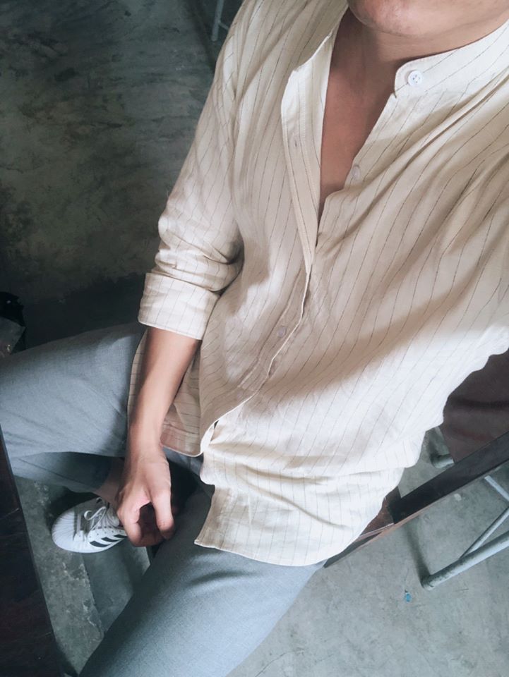 Áo Sơ Mi Zara Cổ Trụ