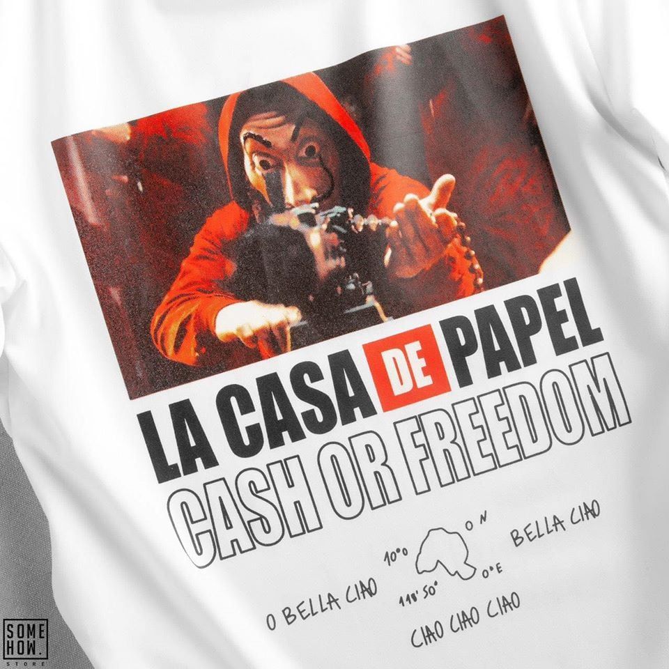 Áo Thun P.bear In Money Heist