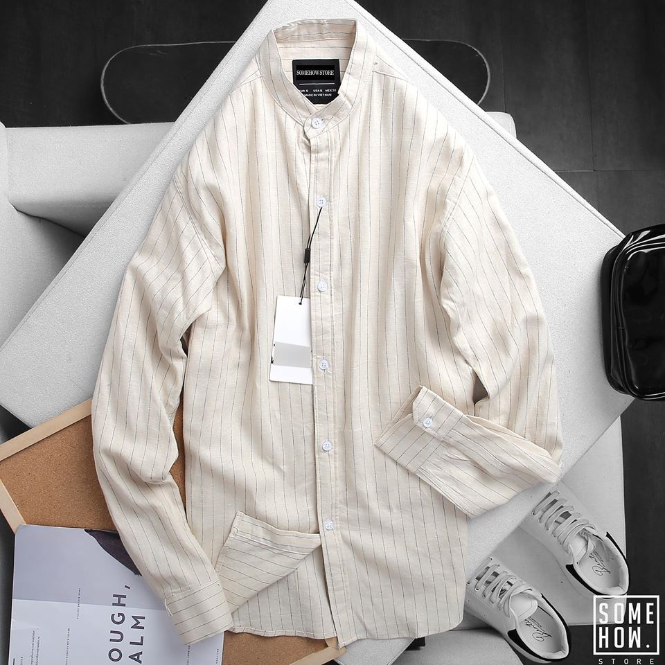 Áo Sơ Mi Zara Cổ Trụ