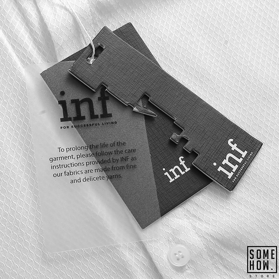 Áo Sơ Mi Inf Trắng Lụa Caro