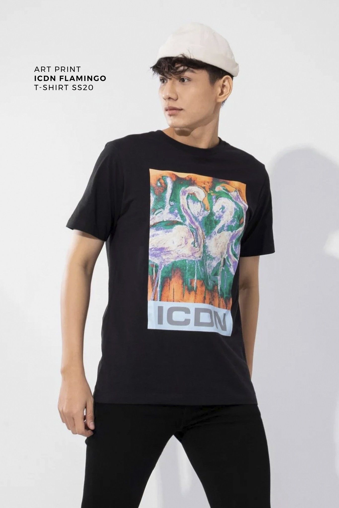 Áo Thun ICDN Flamingo Art Print