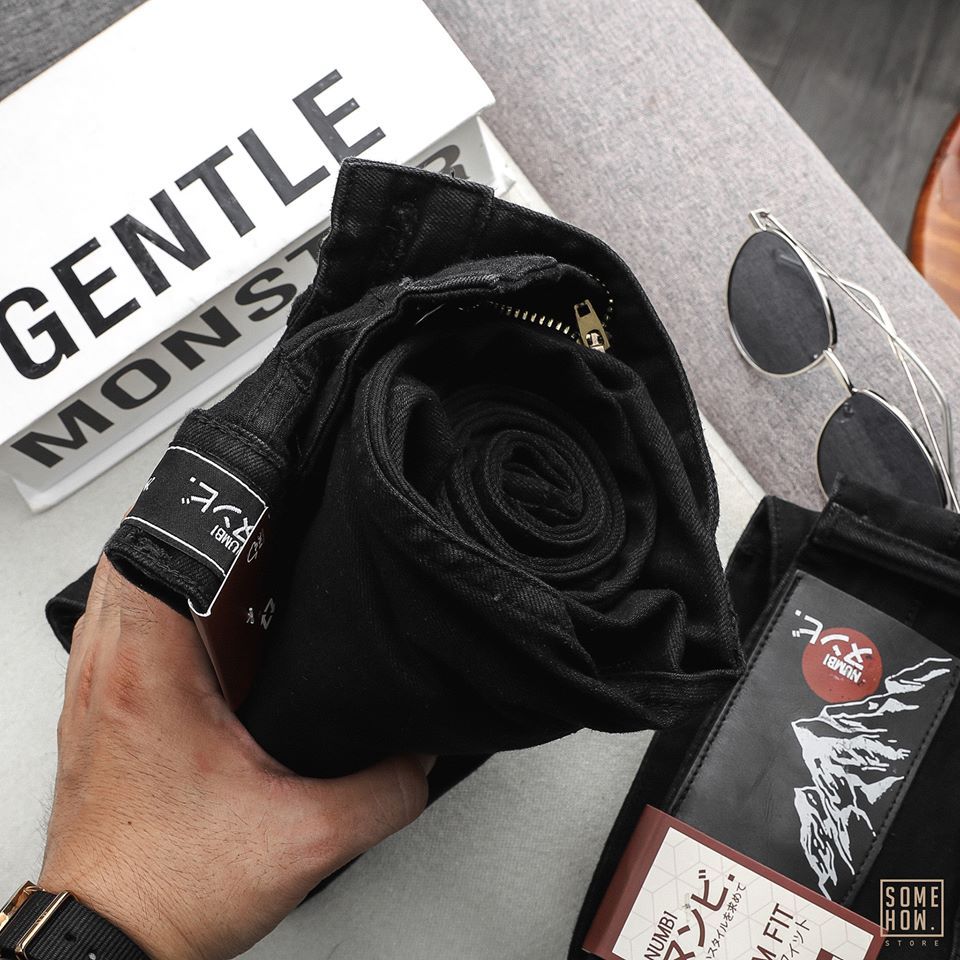Quần Jean Numbi Slim Fit Đen