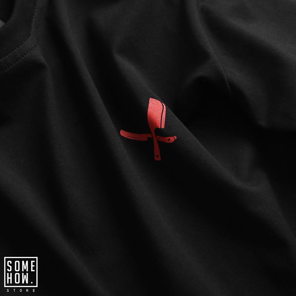 Áo Thun D.P Logo in Red