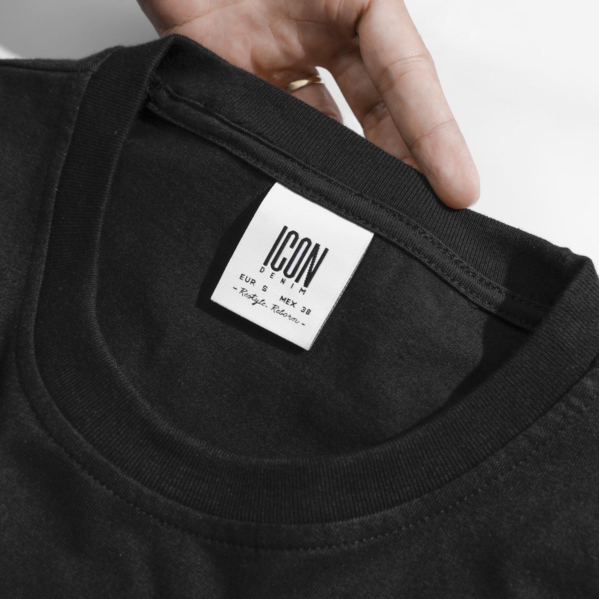 Áo Thun ICON DENIM B Punch Needle