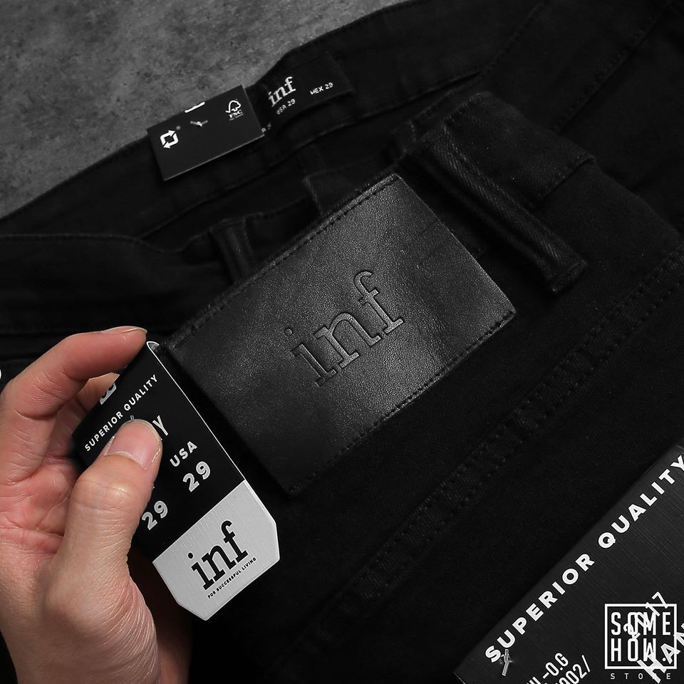 Quần Jean Inf Skinny Đen
