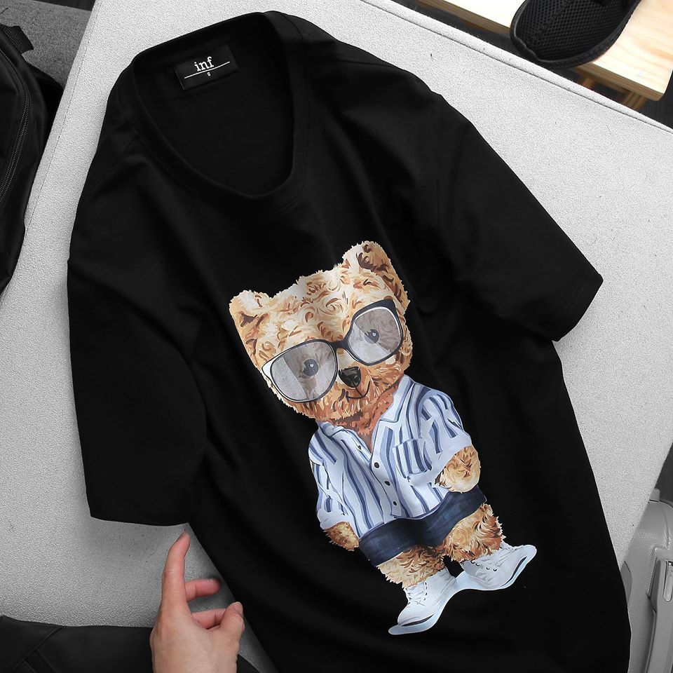 Áo Thun Inf Glasses Bear 2M