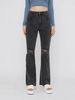 Quần Jean Flare Ripped Dark Grey