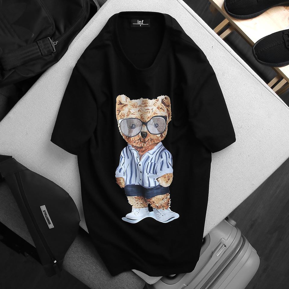 Áo Thun Inf Glasses Bear 2M