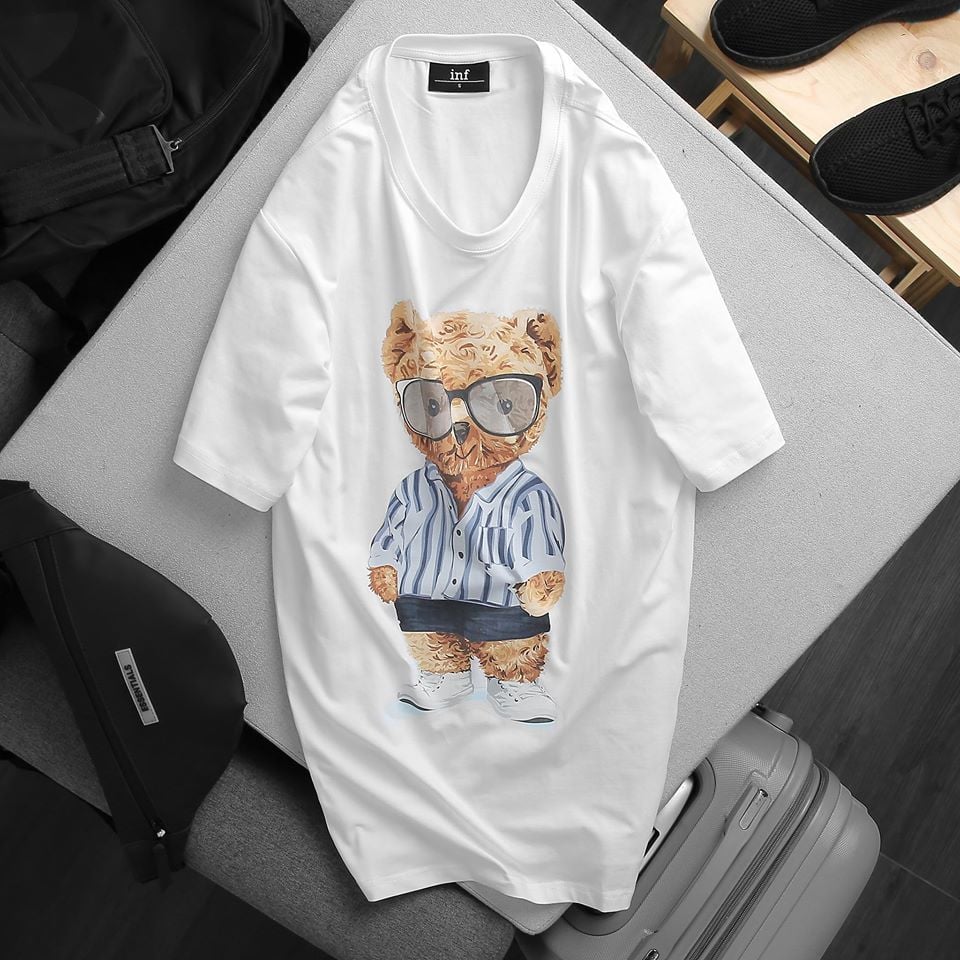 Áo Thun Inf Glasses Bear 2M