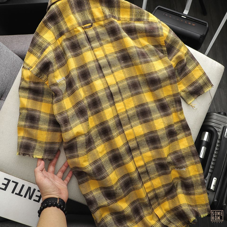 Sơ Mi Flannel INF Ngắn Tay