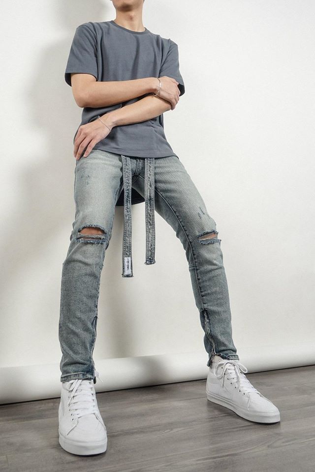 Jean Nudie Zip Ống