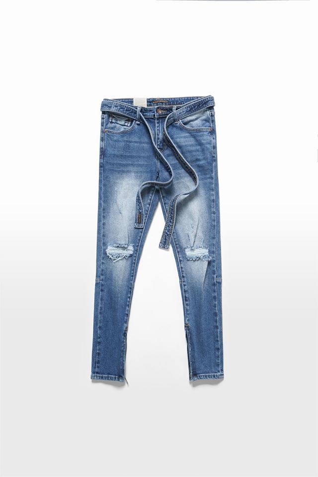 Jean Nudie Zip Ống