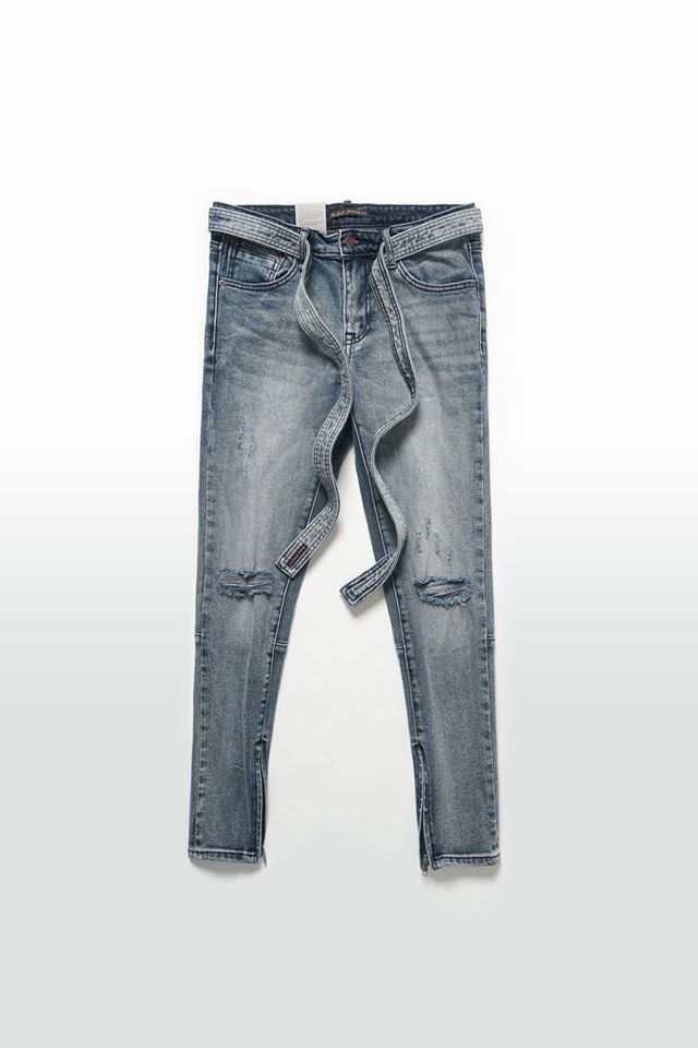 Jean Nudie Zip Ống