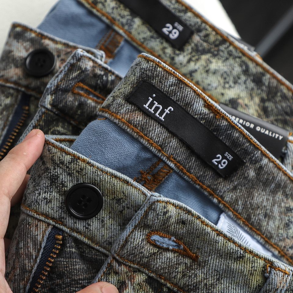 Short Jean Inf Leaf Pattern