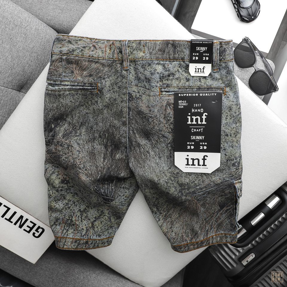 Short Jean Inf Leaf Pattern