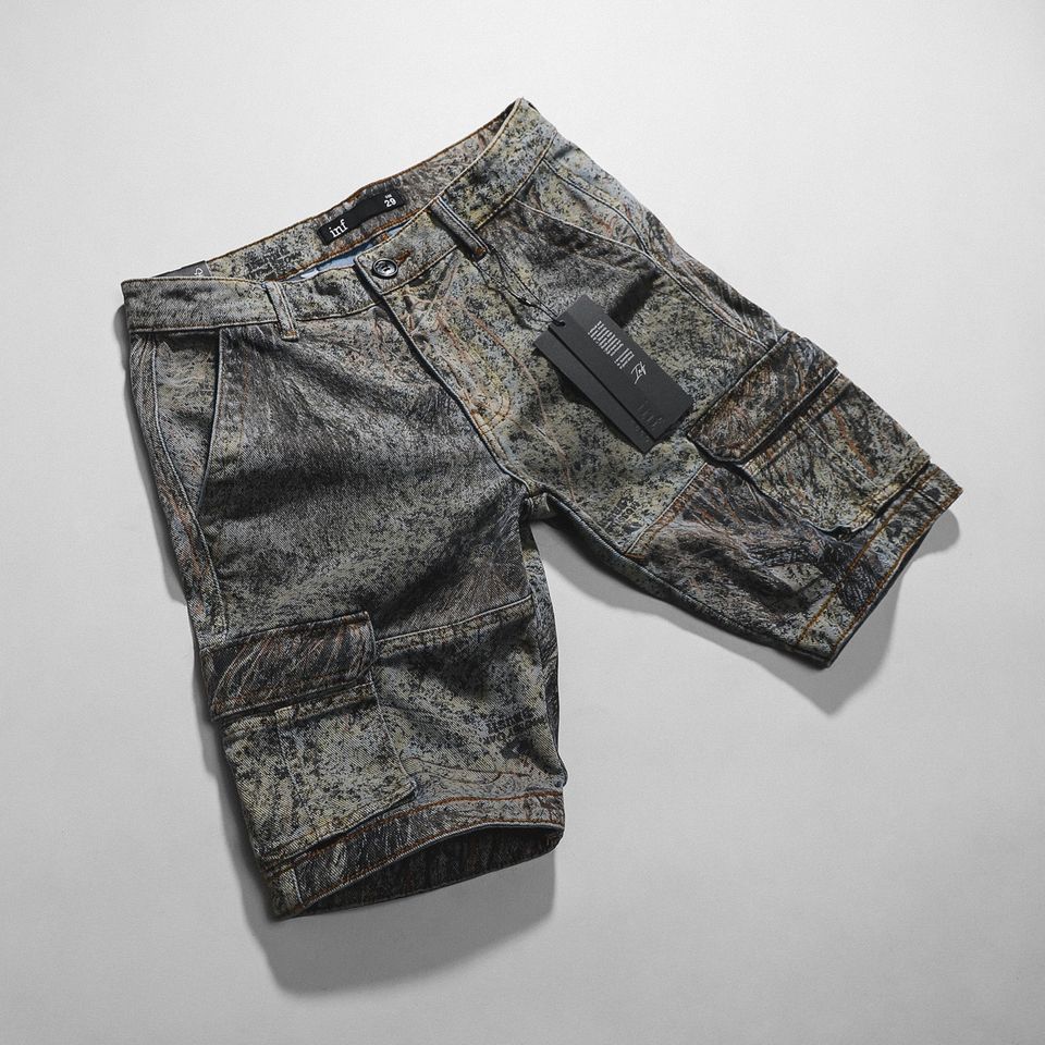 Short Jean Inf Leaf Pattern