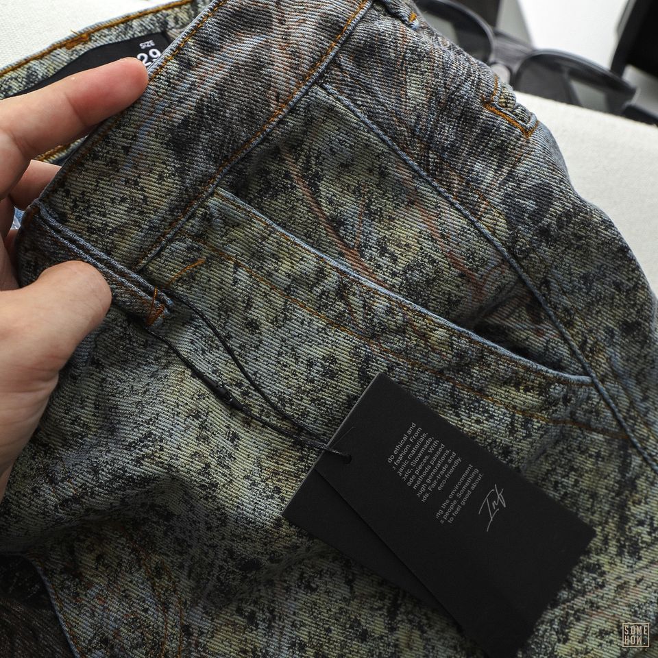 Short Jean Inf Leaf Pattern