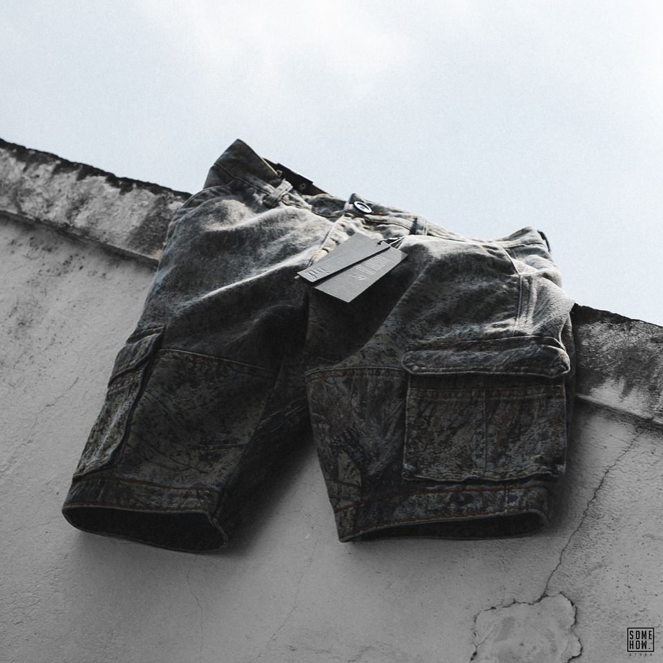 Short Jean Inf Leaf Pattern