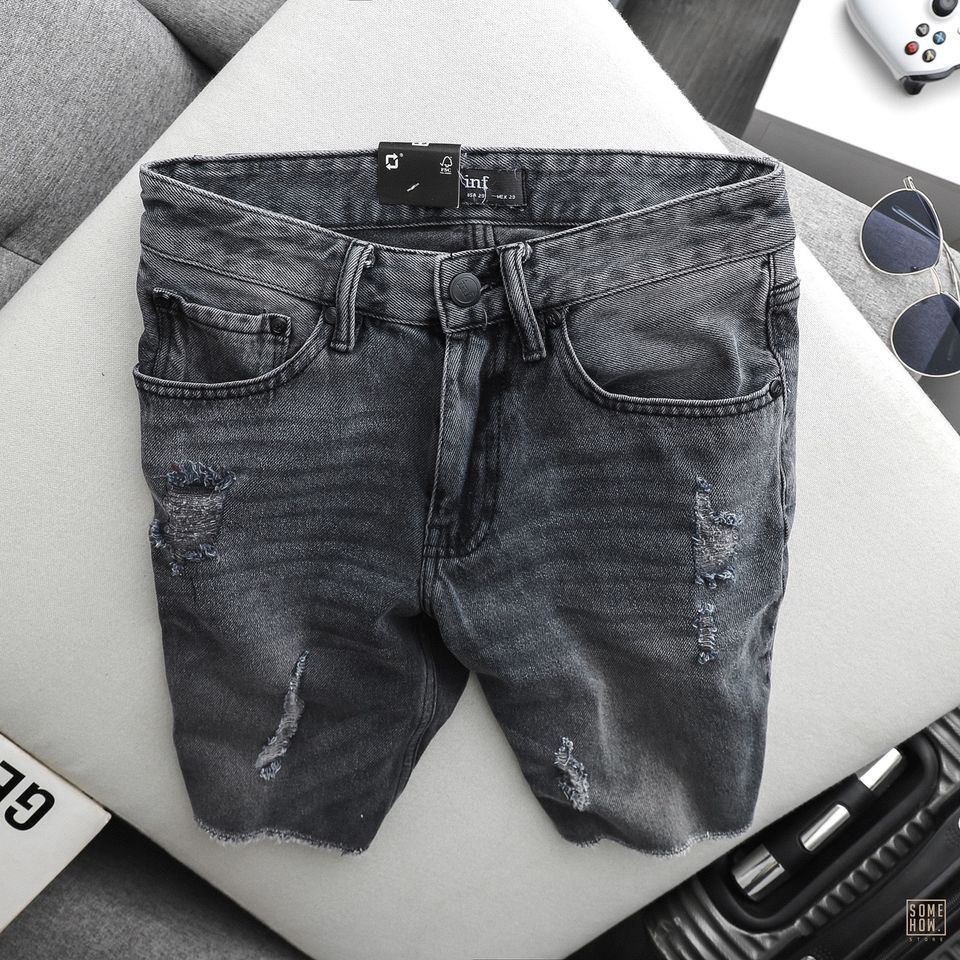 Short Jean Inf Xám