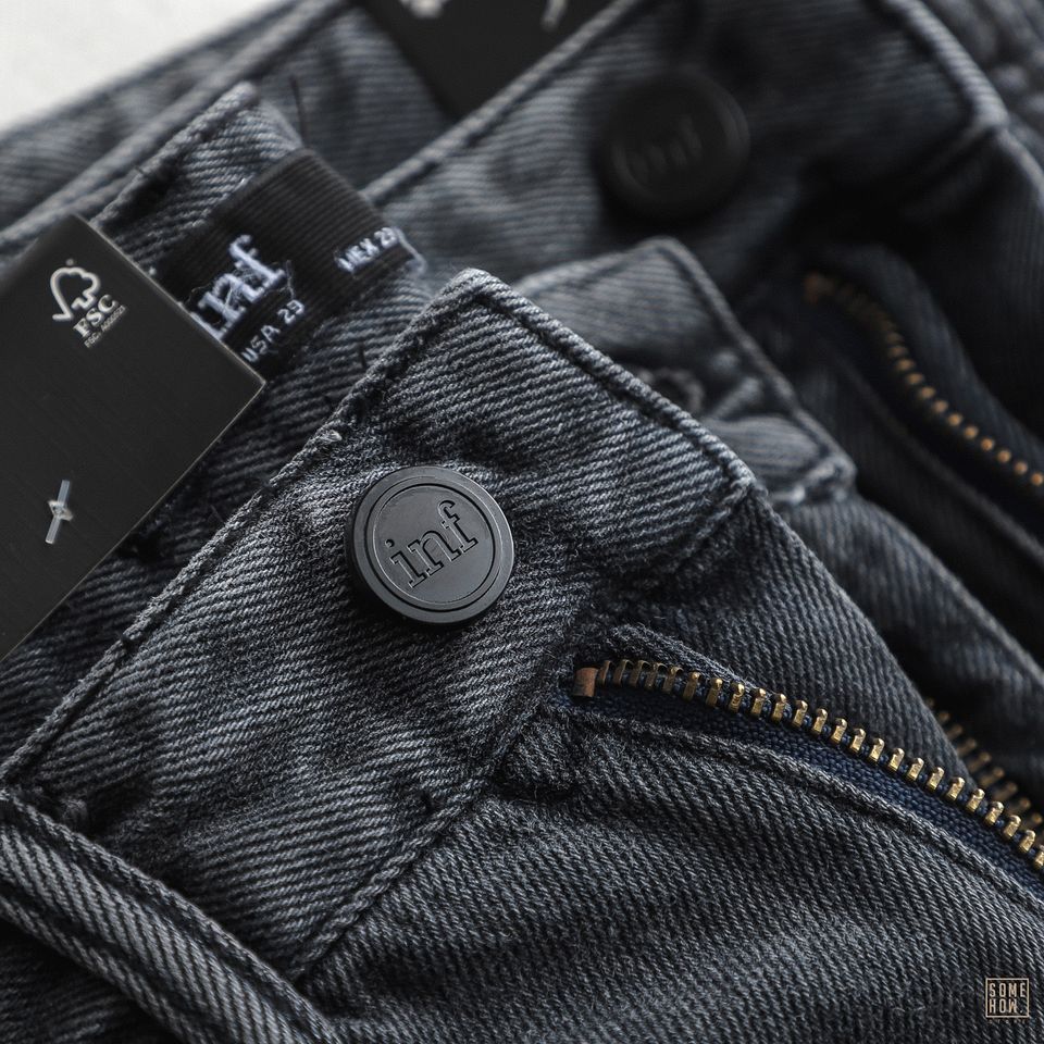 Short Jean Inf Xám