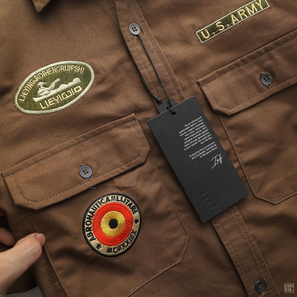Áo Sơ Mi Inf Cargo Logo 4M
