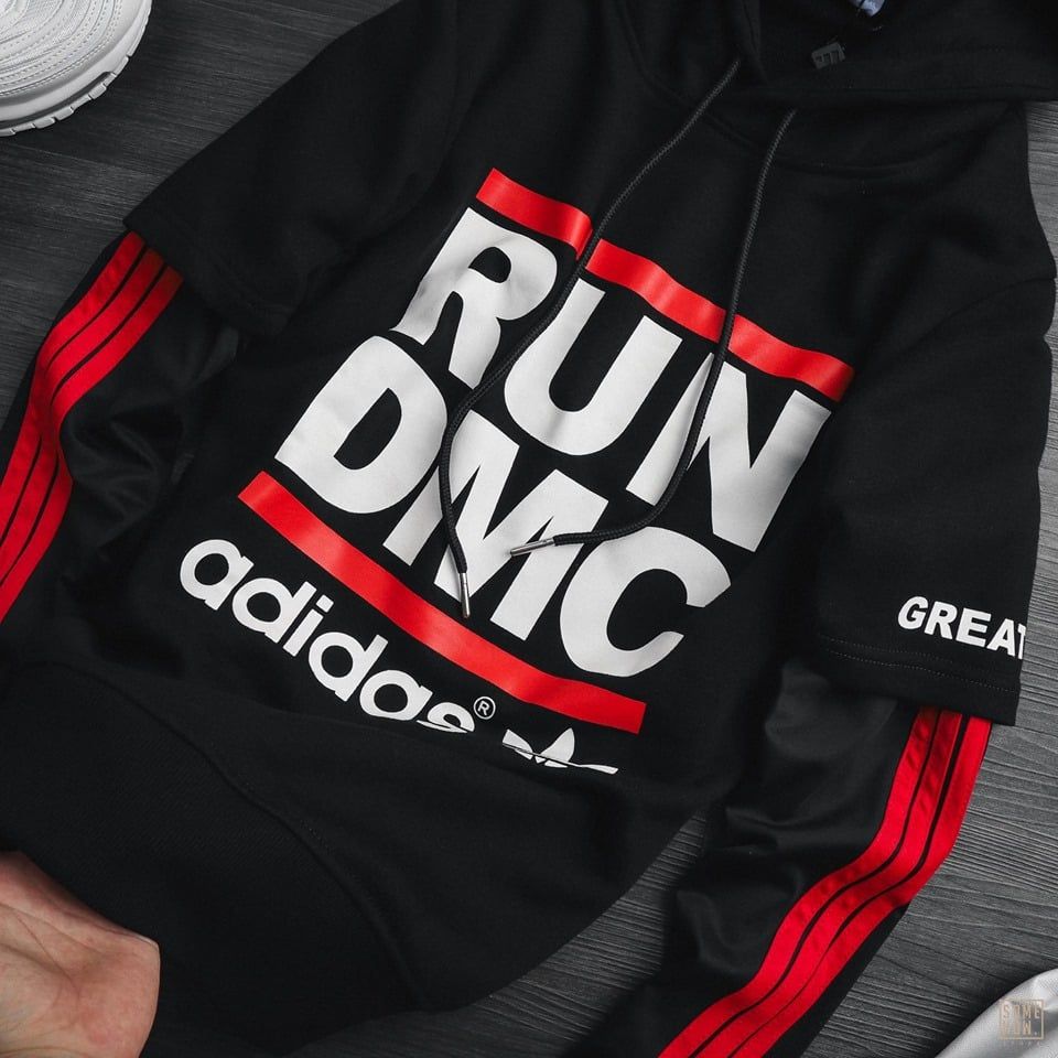 Hoodies Phối Tay Sọc Đỏ