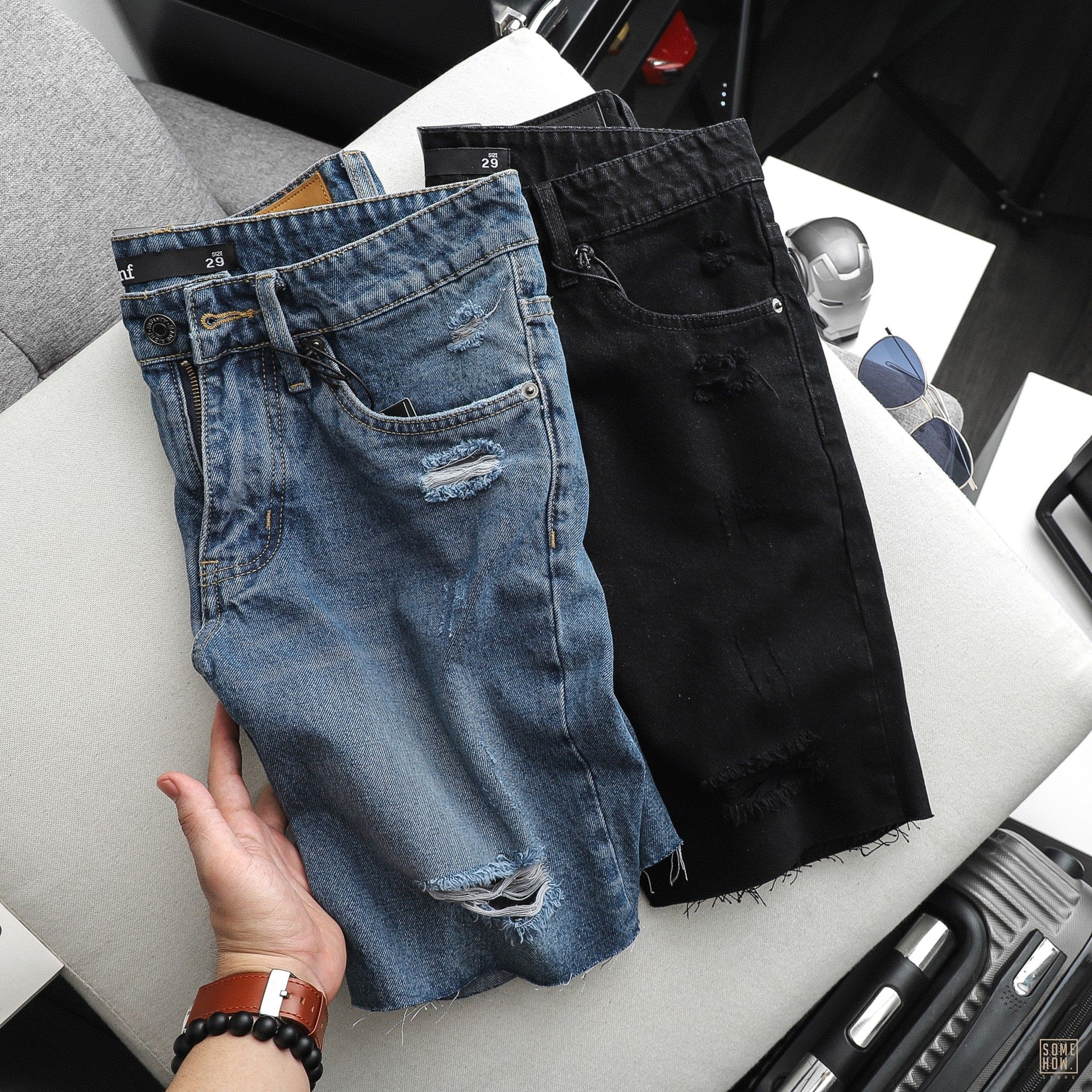 Short Jean INF Xả Lai