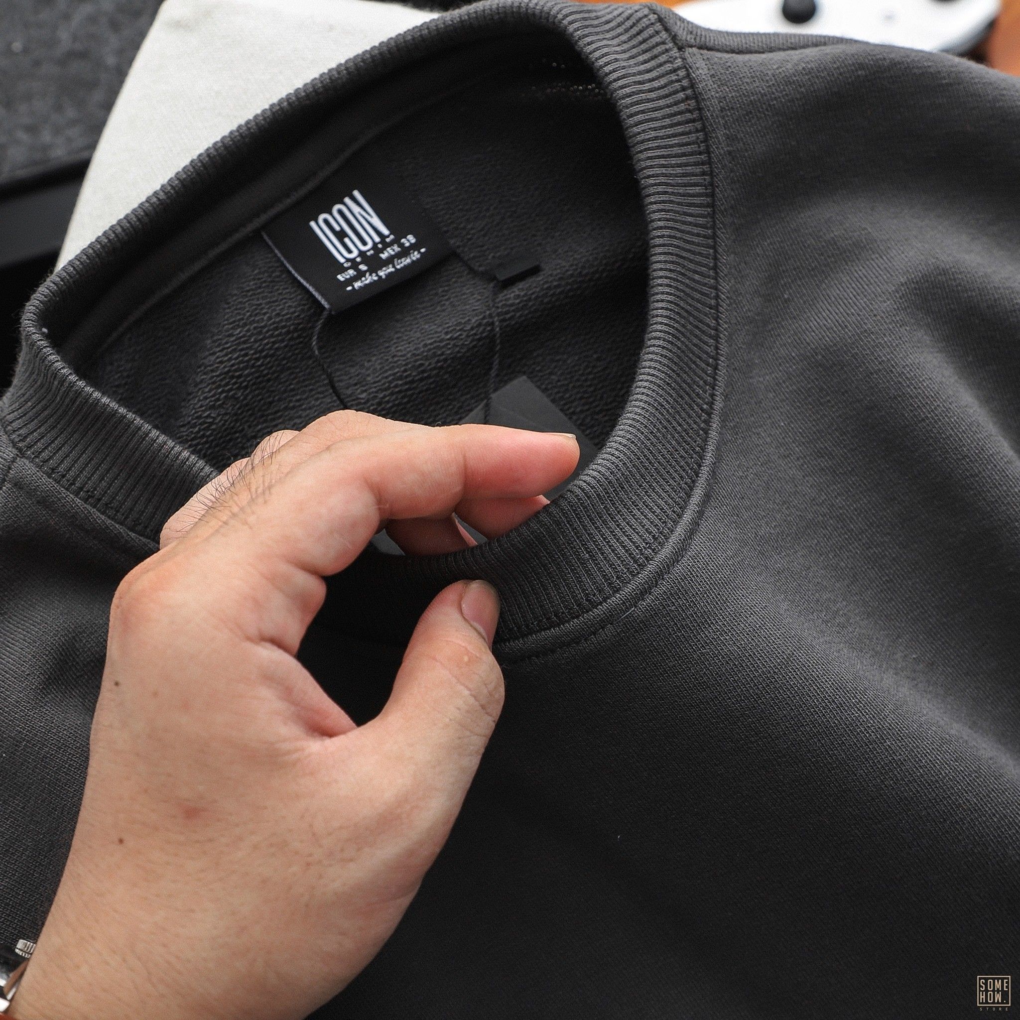 Sweater Icon Phối Tay 4 Màu