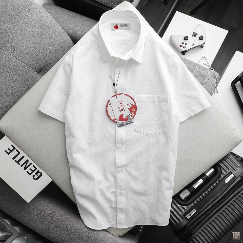 Sơ Mi Ngắn Tay Numbi Túi 3M