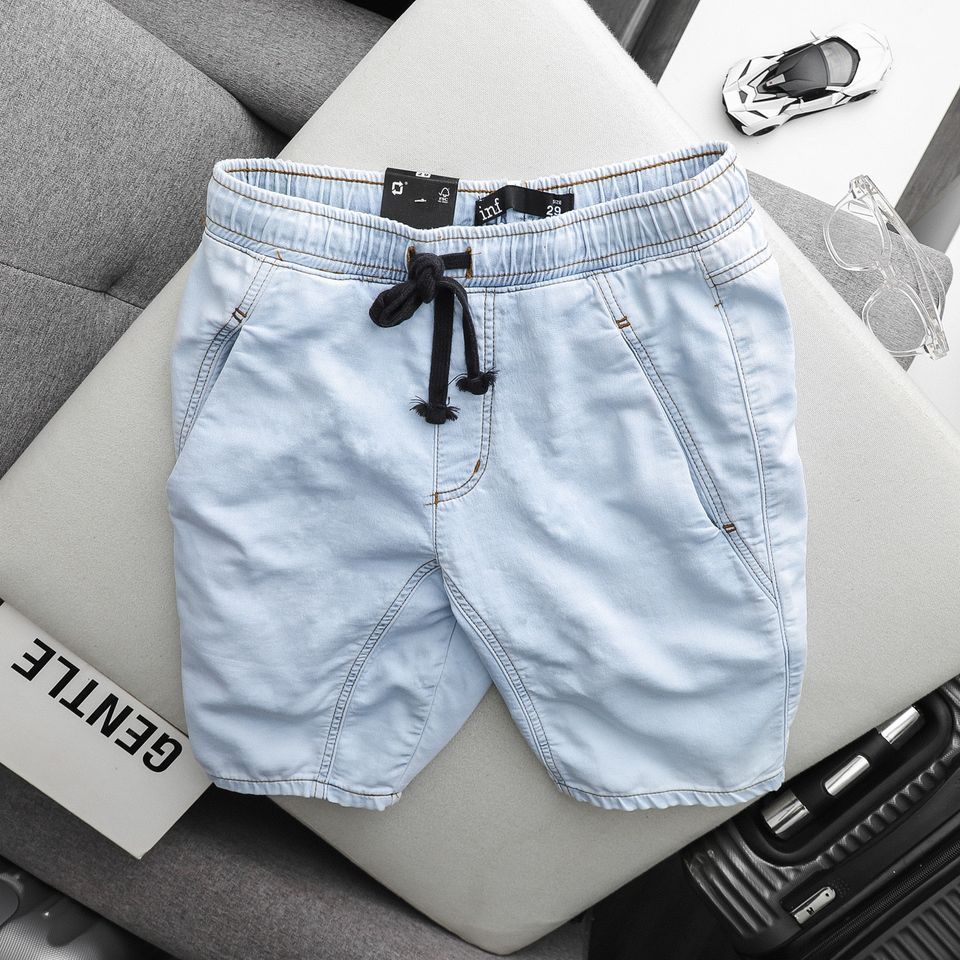 Short Inf Jean Lưng Thun 3M