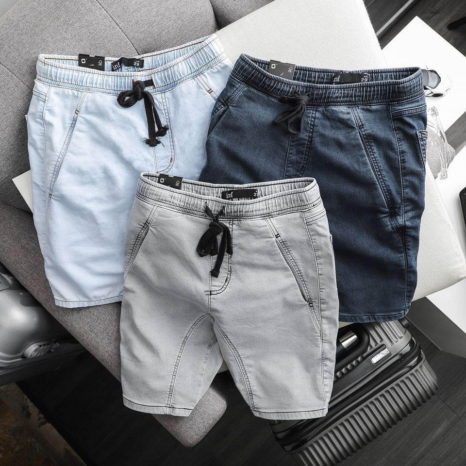 Short Inf Jean Lưng Thun 3M