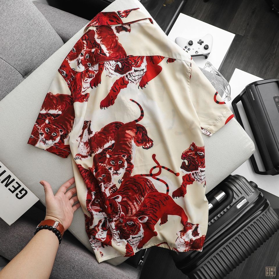 Áo Sơ Mi Numbi Ngắn Tay Họa Tiết 01