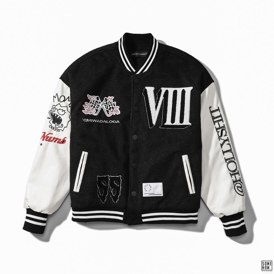 Bomber Tay Phối Da VIII