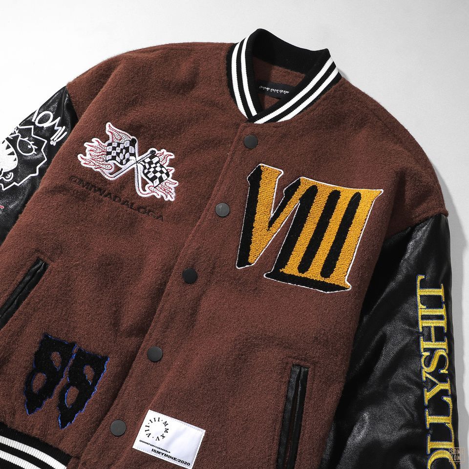 Bomber Tay Phối Da VIII