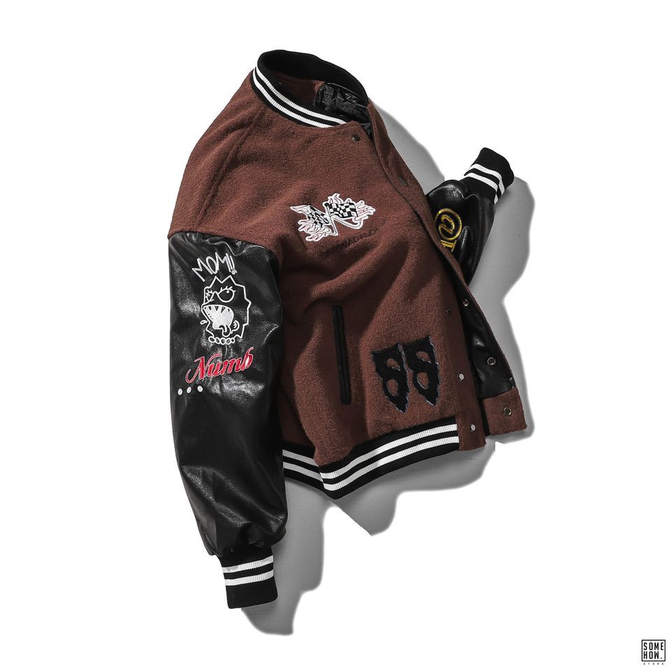 Bomber Tay Phối Da VIII