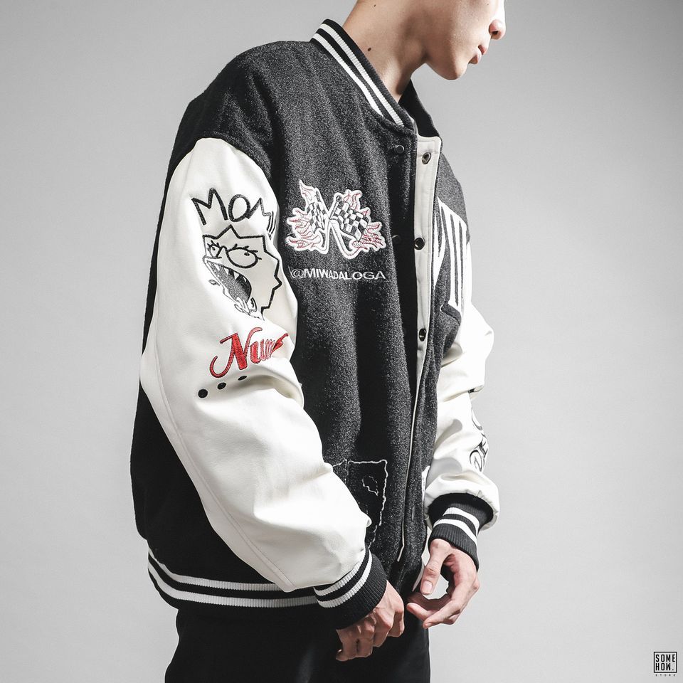 Bomber Tay Phối Da VIII
