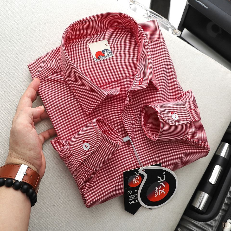 Áo Sơ Mi Numbi Caro Đỏ
