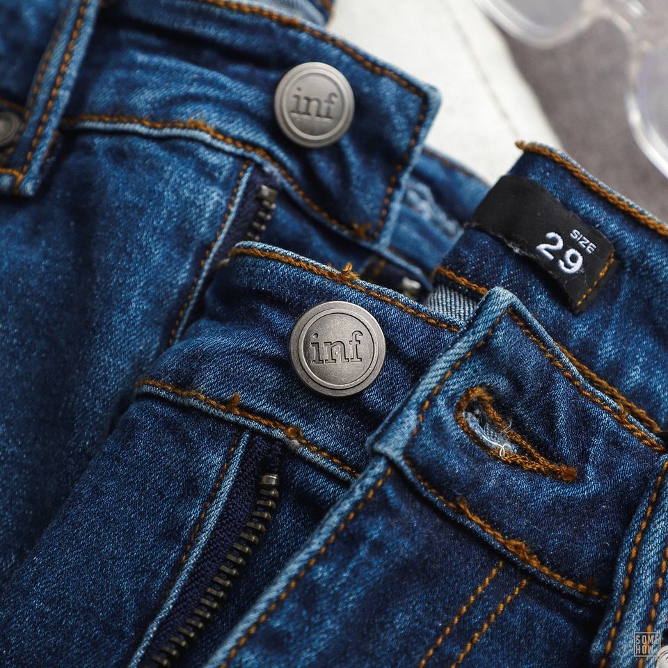 Quần Jean Inf Xanh Skinny Ripped