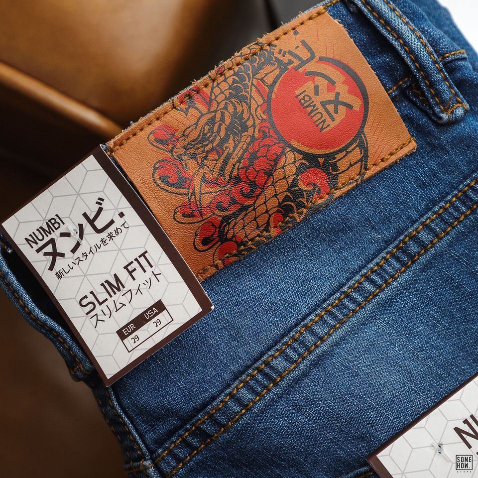Quần Jean Numbi Xanh Slim
