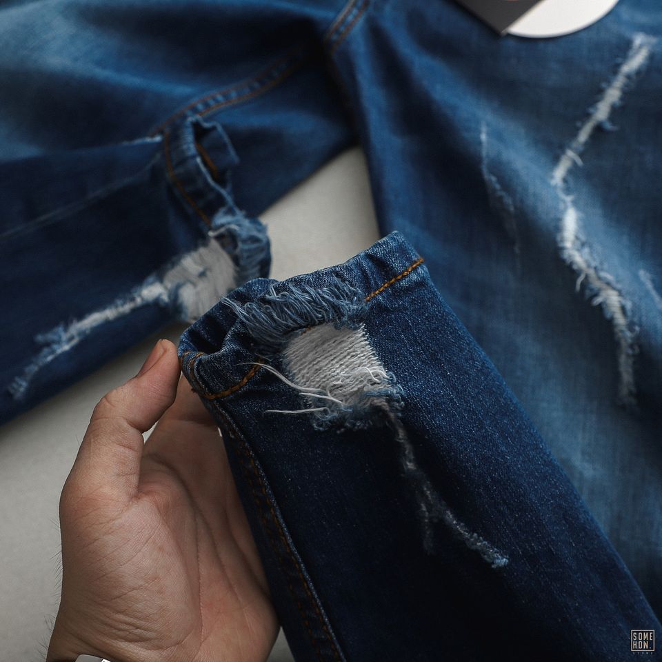 Quần Jean Numbi Xanh Slim
