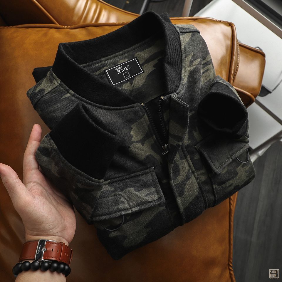 Áo Khoác Camo 2 Lớp Numbi