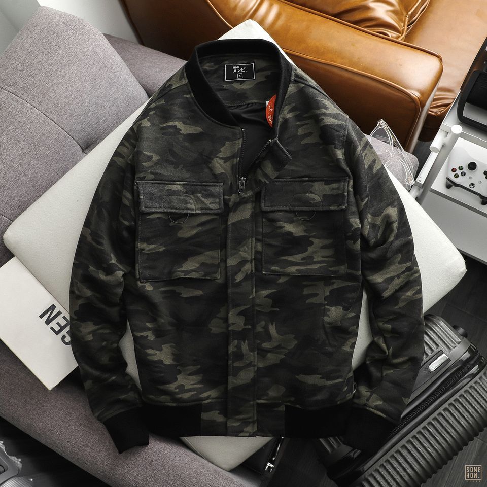 Áo Khoác Camo 2 Lớp Numbi