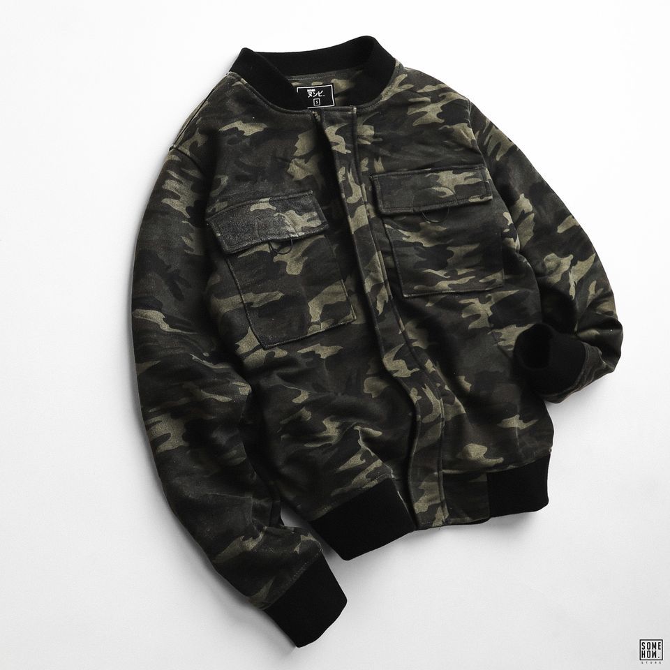 Áo Khoác Camo 2 Lớp Numbi
