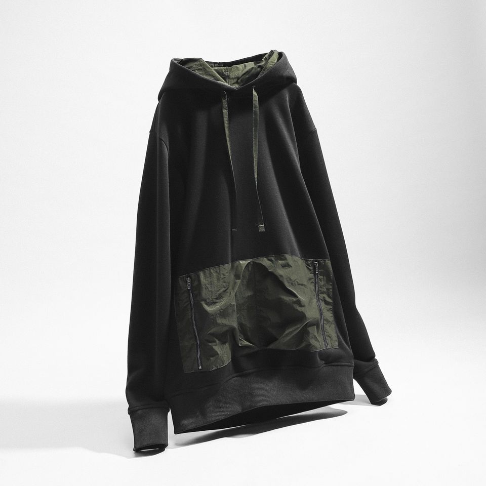 Hoodies Numbi Đen Mix Rêu