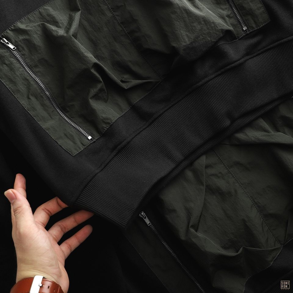 Hoodies Numbi Đen Mix Rêu