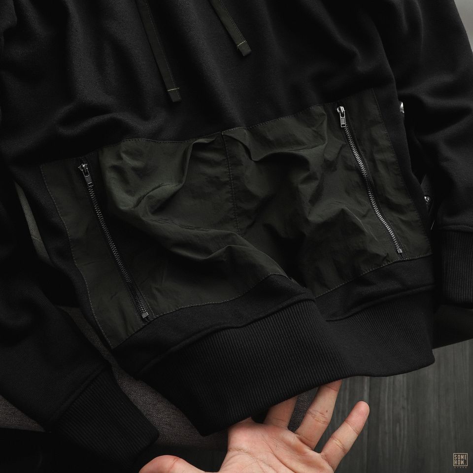 Hoodies Numbi Đen Mix Rêu