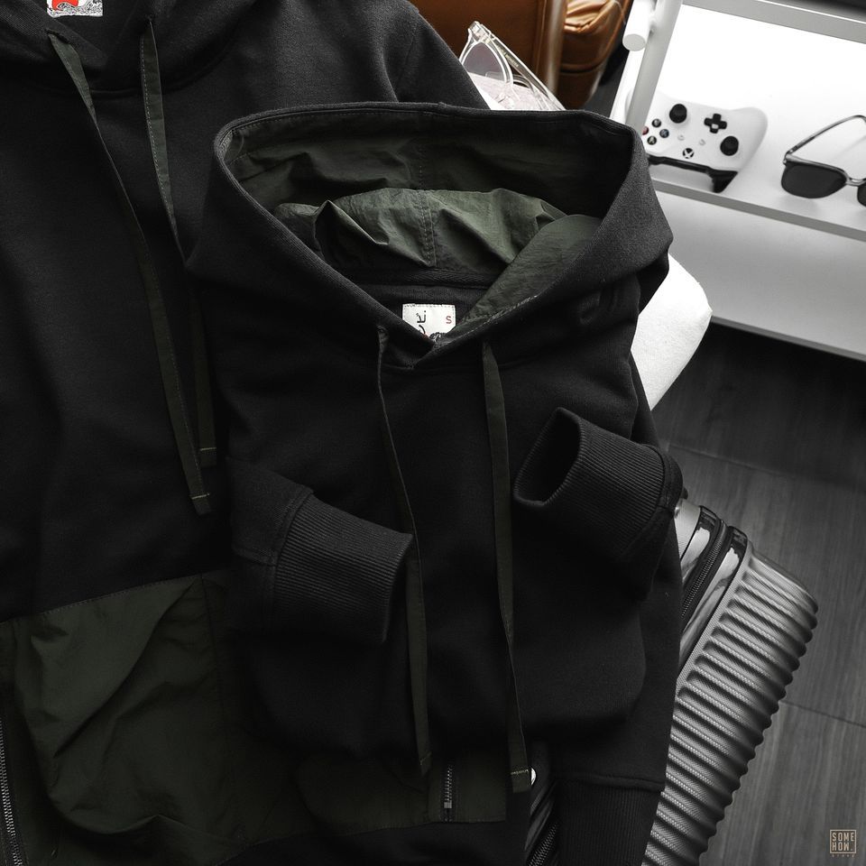 Hoodies Numbi Đen Mix Rêu