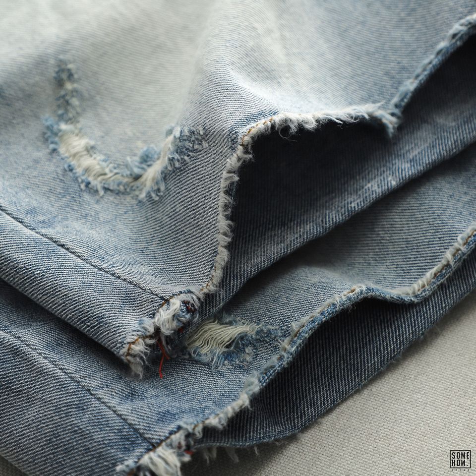 Short Jean Inf Bạc Wash