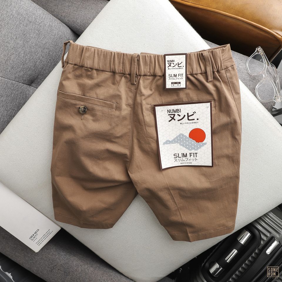 Short Numbi Kaki Lưng Thun 4M